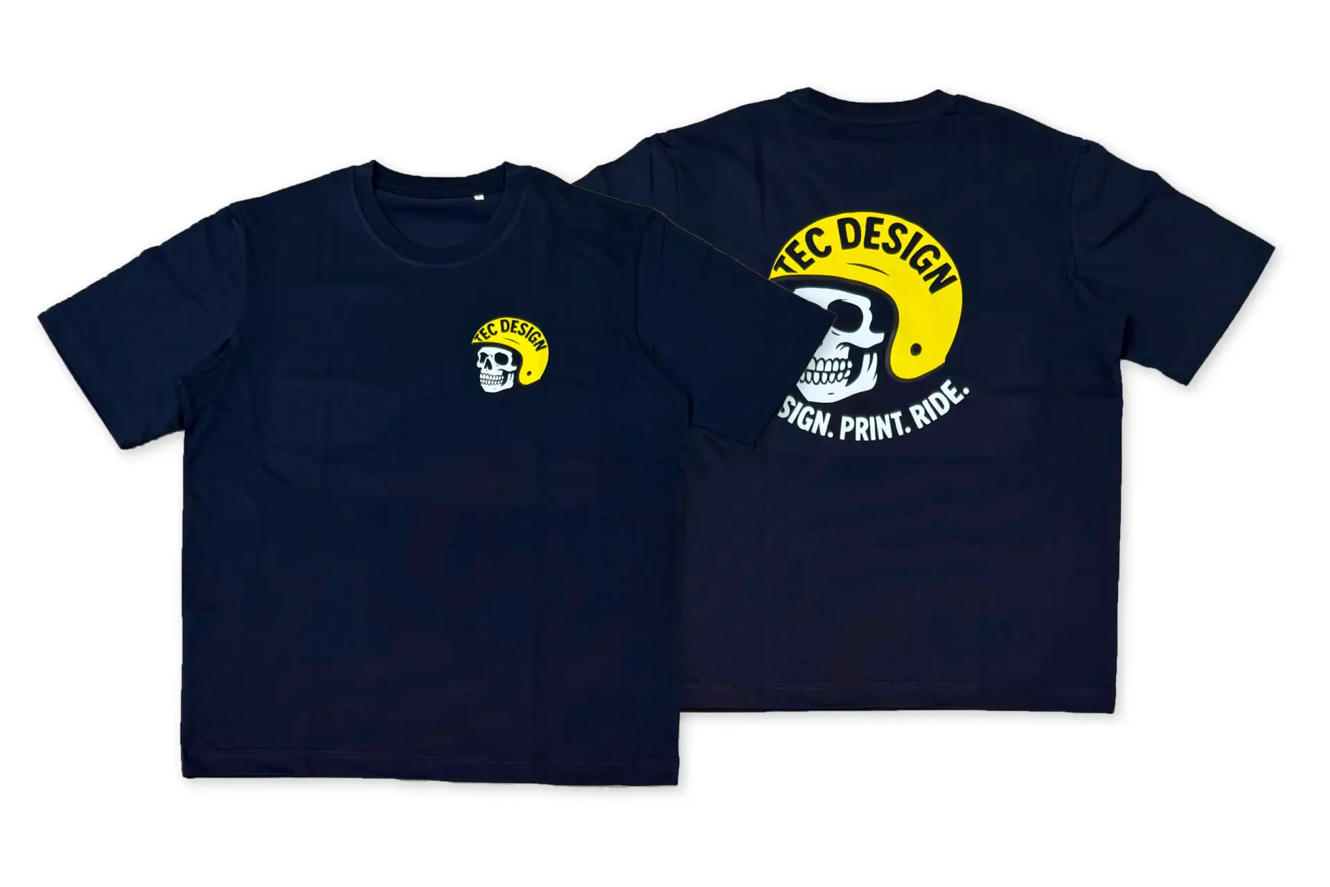 Moto skull tee, relaxed fit